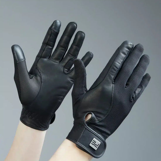 Premier Equine Bordoni Leather Mesh Riding Gloves by Premier Equine at  Try a Bit