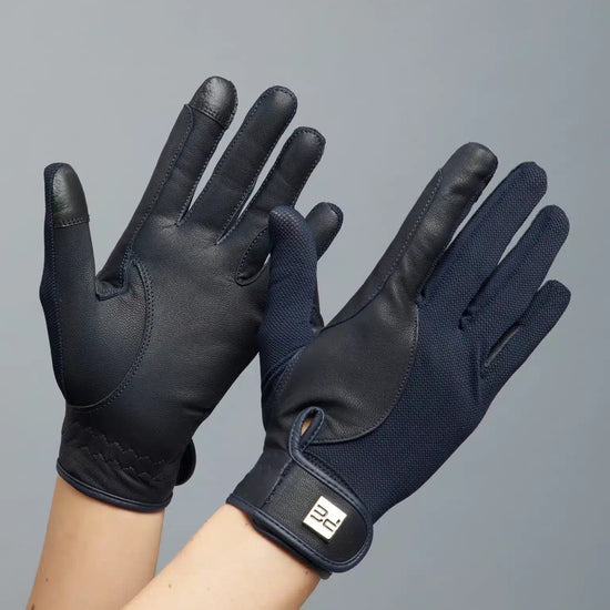 Premier Equine Bordoni Leather Mesh Riding Gloves by Premier Equine at  Try a Bit