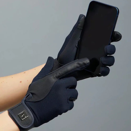 Premier Equine Bordoni Leather Mesh Riding Gloves by Premier Equine at  Try a Bit