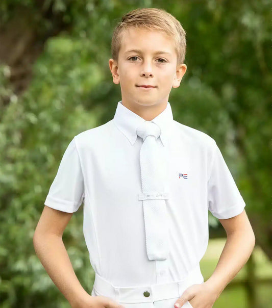 Premier Equine Mini Antonio Boy's Short Sleeve Show Shirt by Premier Equine at  Try a Bit