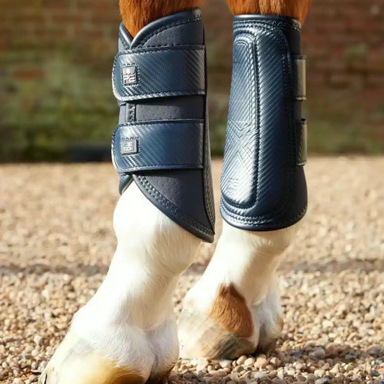 Premier Equine Carbon Air-Tech Double Locking Brushing Boots by Premier Equine at  Try a Bit