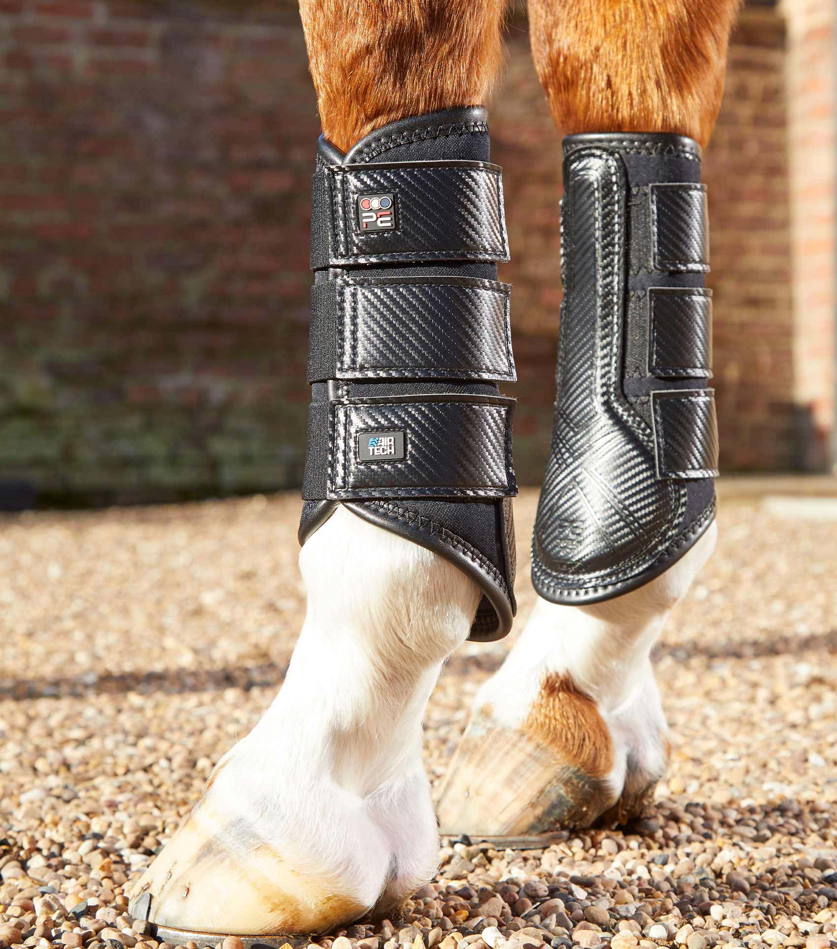 Premier Equine Carbon Air-Tech Single Locking Brushing Boots by Premier Equine at  Try a Bit