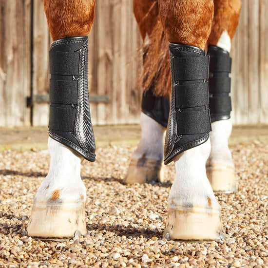 Premier Equine Carbon Air-Tech Single Locking Brushing Boots by Premier Equine at  Try a Bit