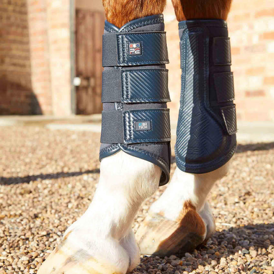 Premier Equine Carbon Air-Tech Single Locking Brushing Boots by Premier Equine at  Try a Bit