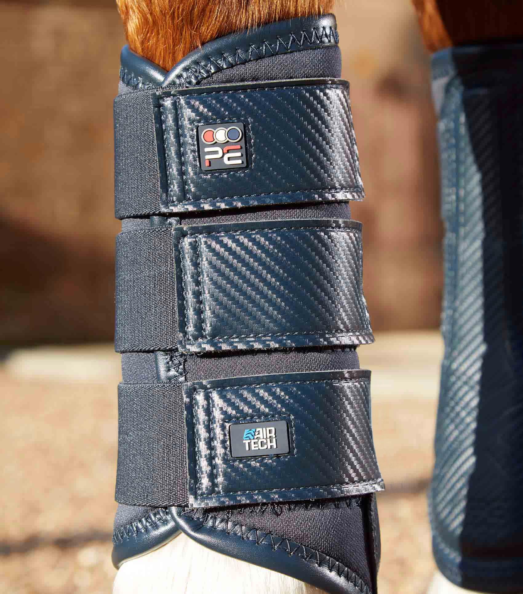 Premier Equine Carbon Air-Tech Single Locking Brushing Boots by Premier Equine at  Try a Bit