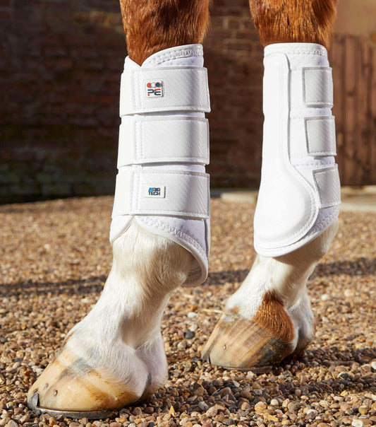 Premier Equine Carbon Air-Tech Single Locking Brushing Boots by Premier Equine at  Try a Bit