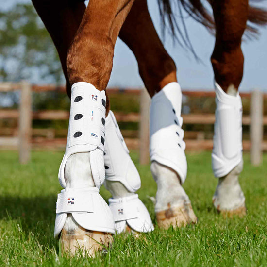 Premier Equine Carbon Tech Kevlar No-Turn Over Reach Boots by Premier Equine at  Try a Bit