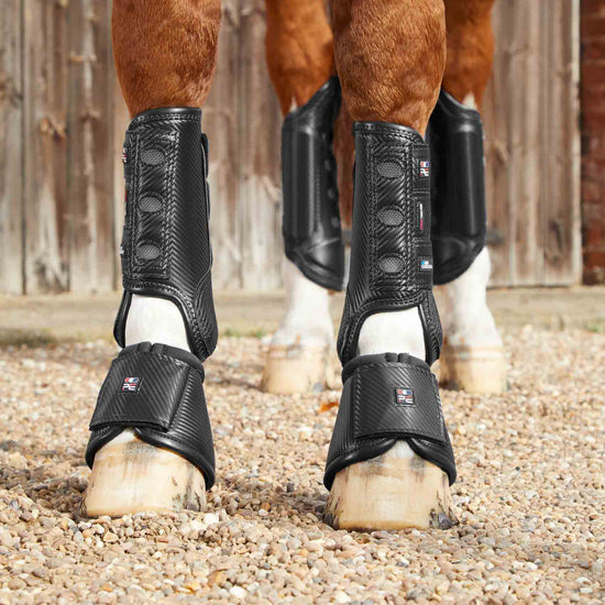 Premier Equine Carbon Wrap Over Reach Boots by Premier Equine at  Try a Bit