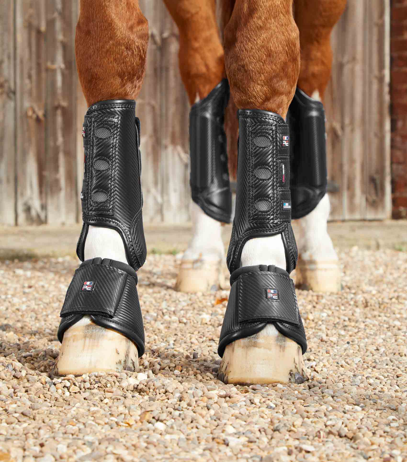 Premier Equine Carbon Wrap Over Reach Boots by Premier Equine at  Try a Bit