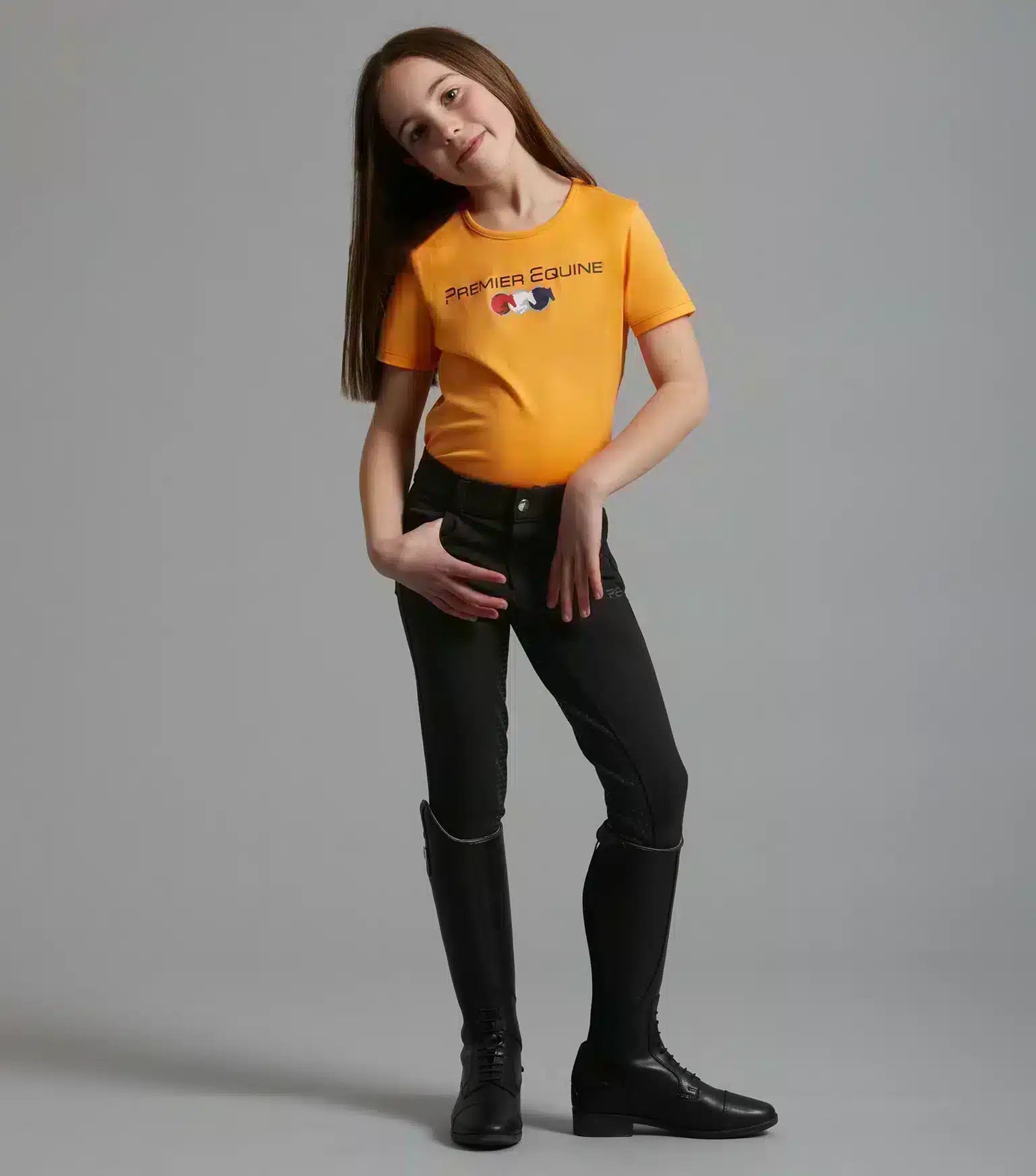 Premier Equine Chiaro Girls Cotton Riding T-Shirt by Premier Equine at  Try a Bit