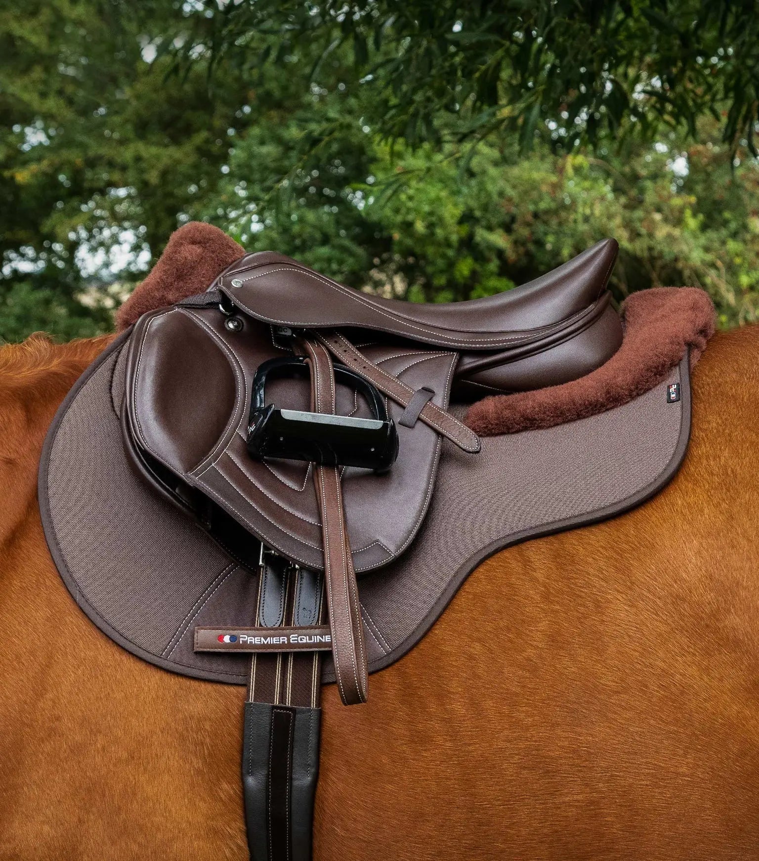 Premier Equine Close Contact Airtechnology Shockproof Wool Saddle Pad - GP/Jump Square by Premier Equine at  Try a Bit