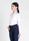 Maximilian Equestrian YR Concept Long Sleeve Polo Shirt (White) by Maximilian Equestrian at  Try a Bit