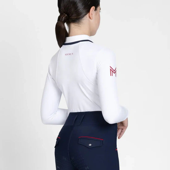 Maximilian Equestrian YR Concept Long Sleeve Polo Shirt (White) by Maximilian Equestrian at  Try a Bit