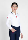 YR Concept Long Sleeve Polo Shirt (White) by Maximilian Equestrian at  Try A Bit