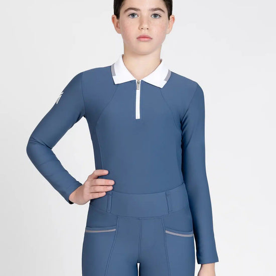 Maximilian Equestrian YR Concept Long Sleeve Polo Shirt (Sailor) by Maximilian Equestrian at  Try a Bit