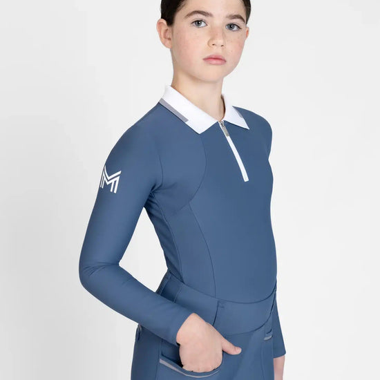 Maximilian Equestrian YR Concept Long Sleeve Polo Shirt (Sailor) by Maximilian Equestrian at  Try a Bit