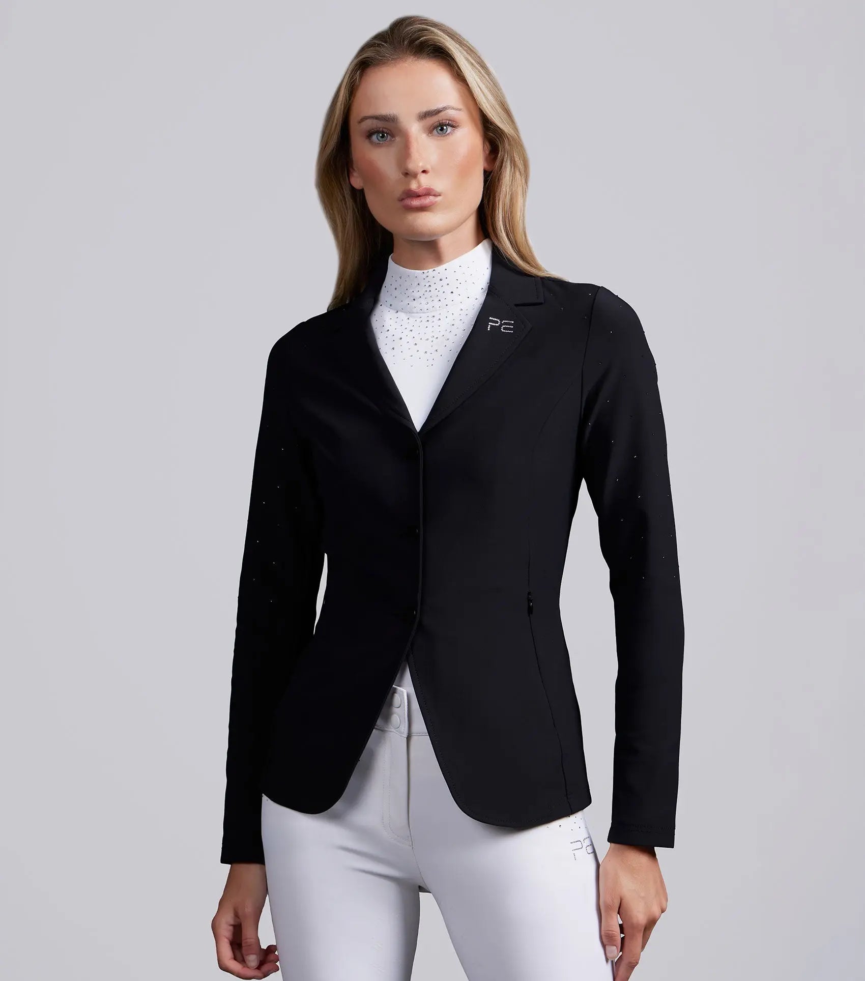 Cristalli Womens Competition Jacket Black by Premier Equine Int. Ltd. at  Try A Bit
