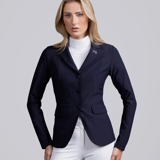 Crystello Womens Competition Jacket Navy by Premier Equine Int. Ltd. at  Try A Bit