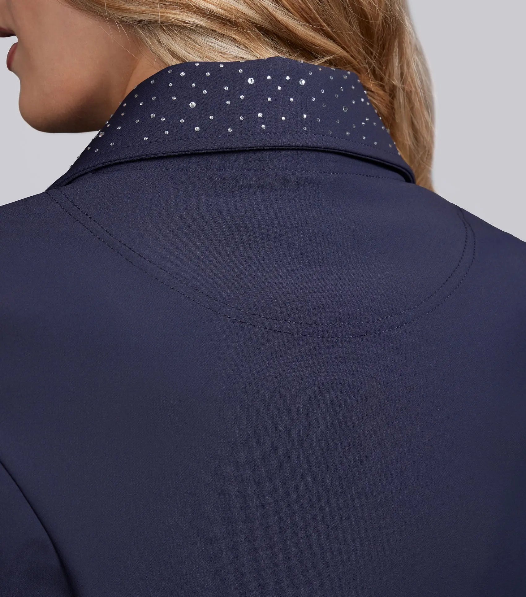 Crystello Womens Competition Jacket Navy by Premier Equine Int. Ltd. at  Try A Bit