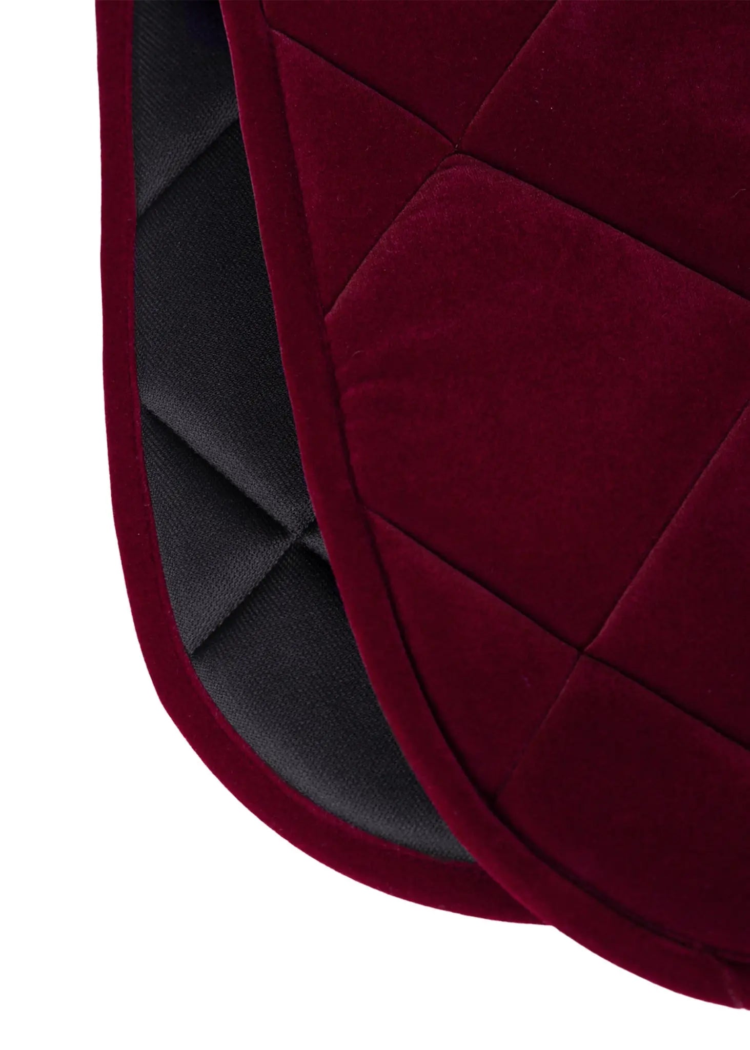Velvet Jumping Saddle Pad (Ruby) by Maximilian Equestrian at  Try A Bit
