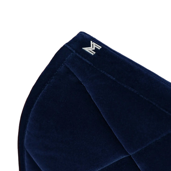 Velvet Jumping Saddle Pad (Sapphire) by Maximilian Equestrian at  Try A Bit