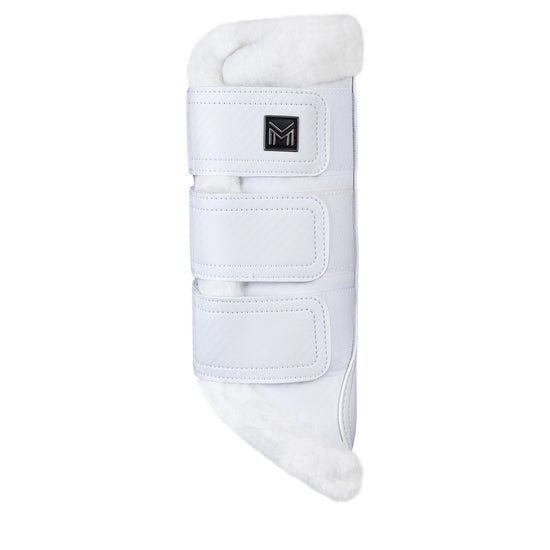 Drift Brushing Boots (White) by Maximilian Equestrian at  Try A Bit
