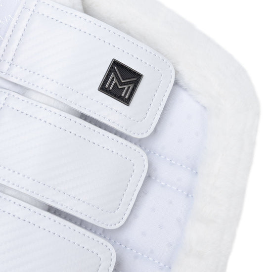 Drift Brushing Boots (White) by Maximilian Equestrian at  Try A Bit