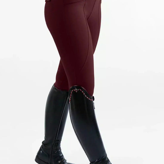 Maximilian Equestrian Pro Riding Leggings Burgundy by Maximilian Equestrian at  Try a Bit