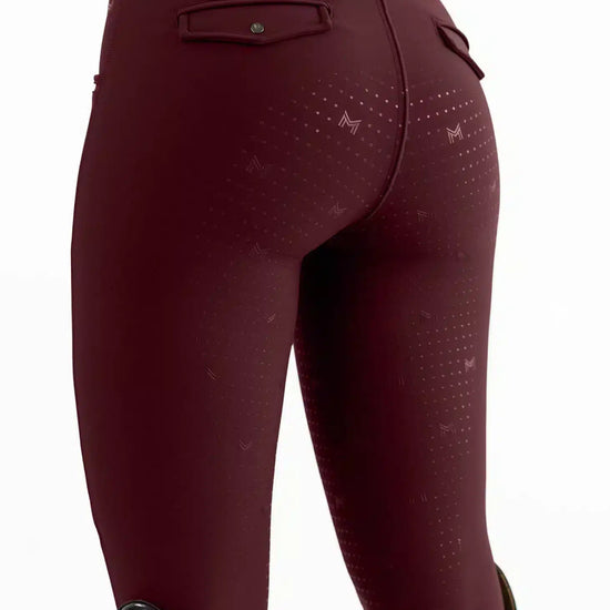 Maximilian Equestrian Pro Riding Leggings Burgundy by Maximilian Equestrian at  Try a Bit