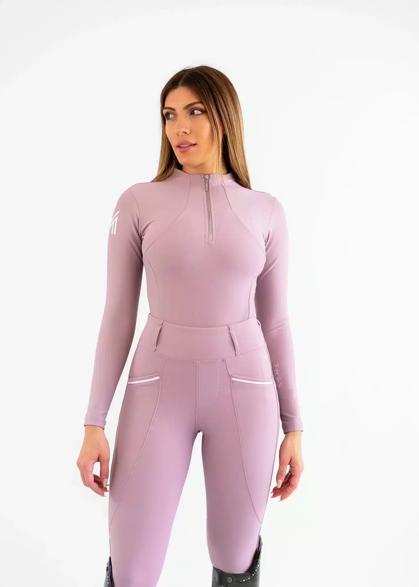 Maximilian Equestrian Pro Riding Leggings Mauve by Maximilian Equestrian at  Try a Bit
