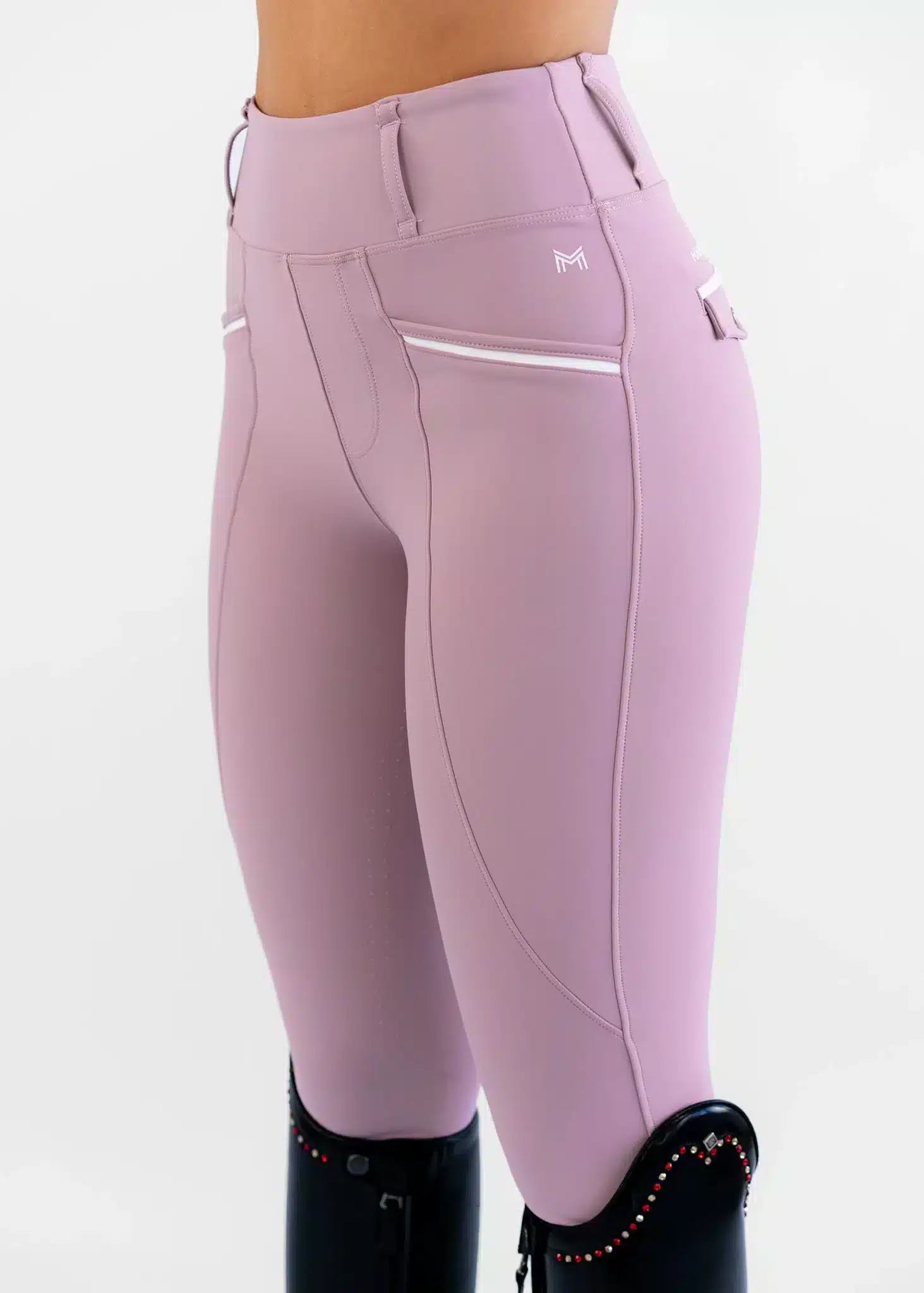 Maximilian Equestrian Pro Riding Leggings Mauve by Maximilian Equestrian at  Try a Bit