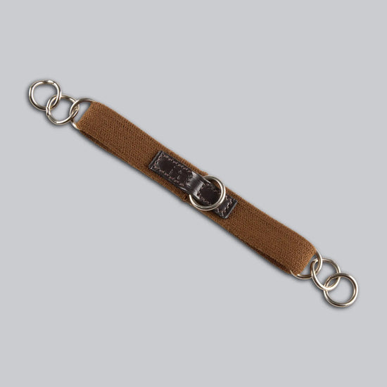 Elastic Curb Strap 3/4" Dark Havana