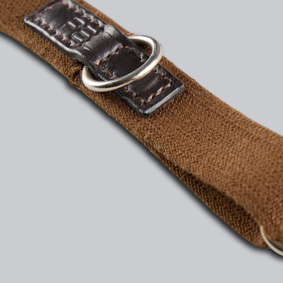 Elastic Curb Strap 3/4" Dark Havana