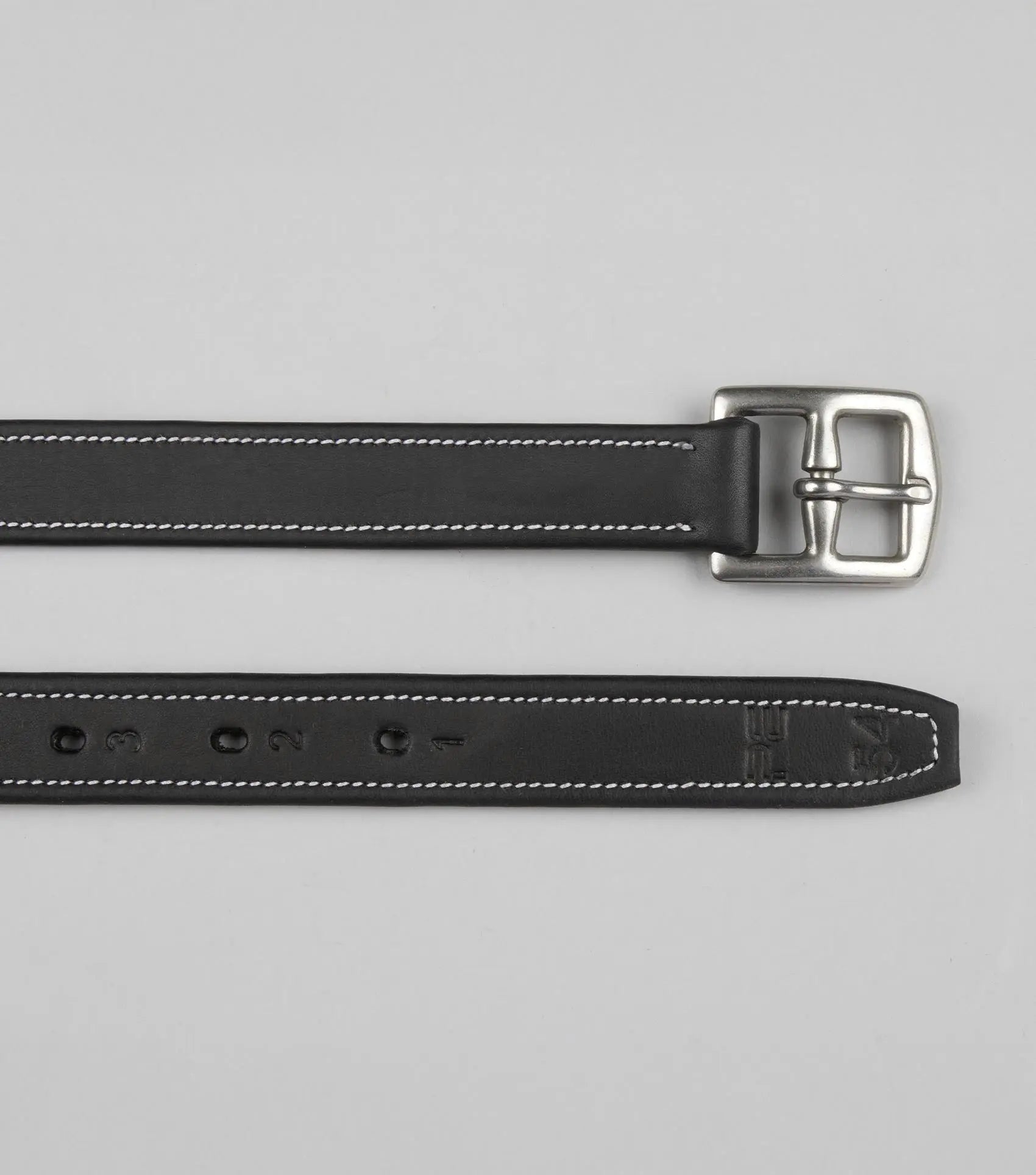 European Aniline Stirrup Leathers Black by Premier Equine Int. Ltd. at  Try A Bit