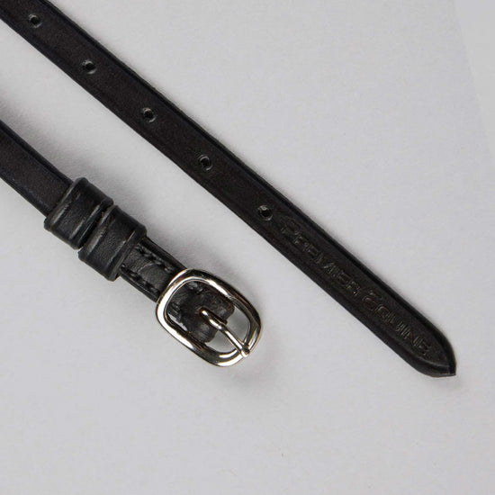 Spur Straps 3/8" European Leather Black by Premier Equine Int. Ltd. at  Try A Bit