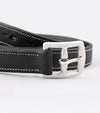 European Aniline Stirrup Leathers Black by Premier Equine Int. Ltd. at  Try A Bit