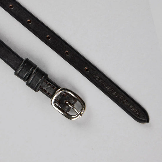 Spur Straps 3/8" European Leather Dark Havana by Premier Equine Int. Ltd. at  Try A Bit