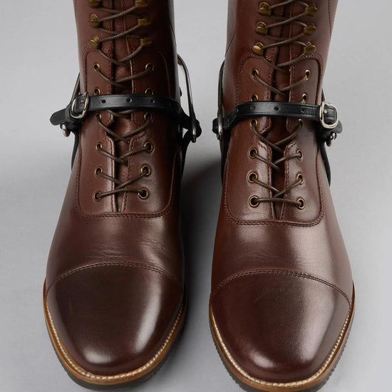 Spur Straps 3/8" European Leather Dark Havana
