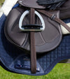 European Aniline Stirrup Leathers Dark Havana