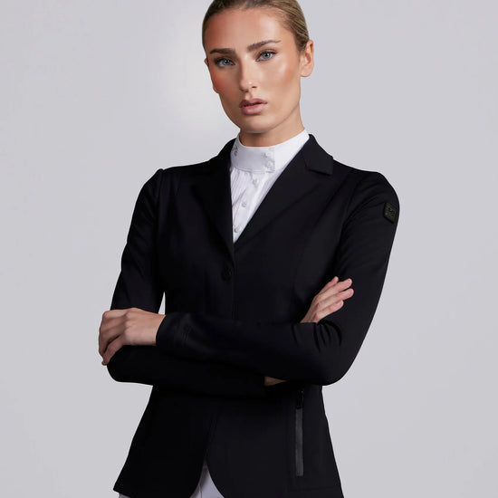 Evinco Ladies Competition Jacket Jet Black by Premier Equine Int. at  Try A Bit