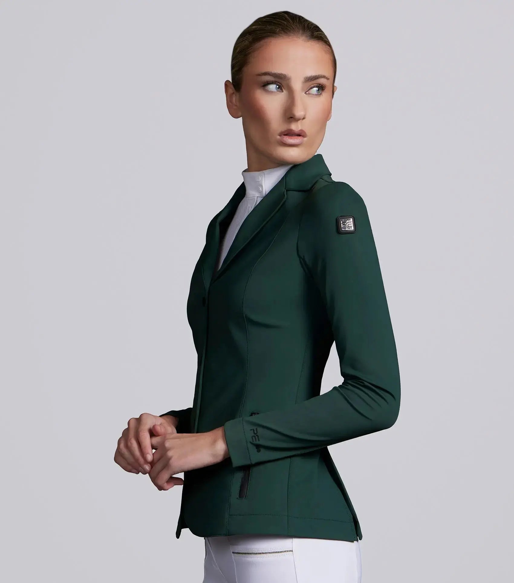 Evinco Ladies Competition Jacket Jet Black by Premier Equine Int. at  Try A Bit