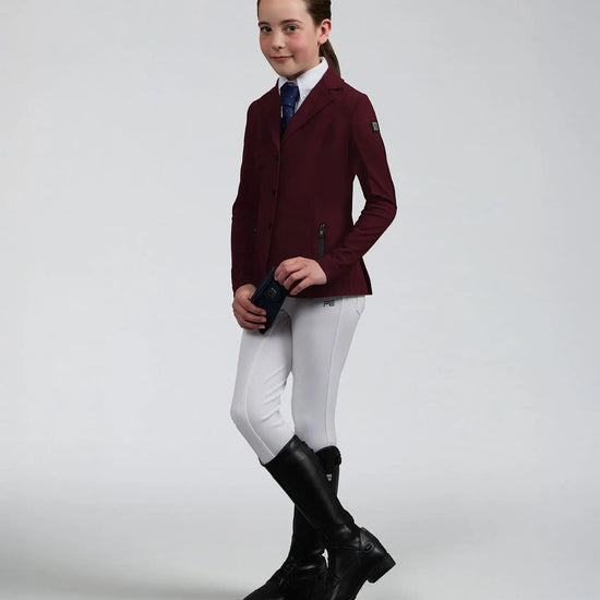 Evinco Girls Competition Jacket Wine by Premier Equine Int. at  Try A Bit