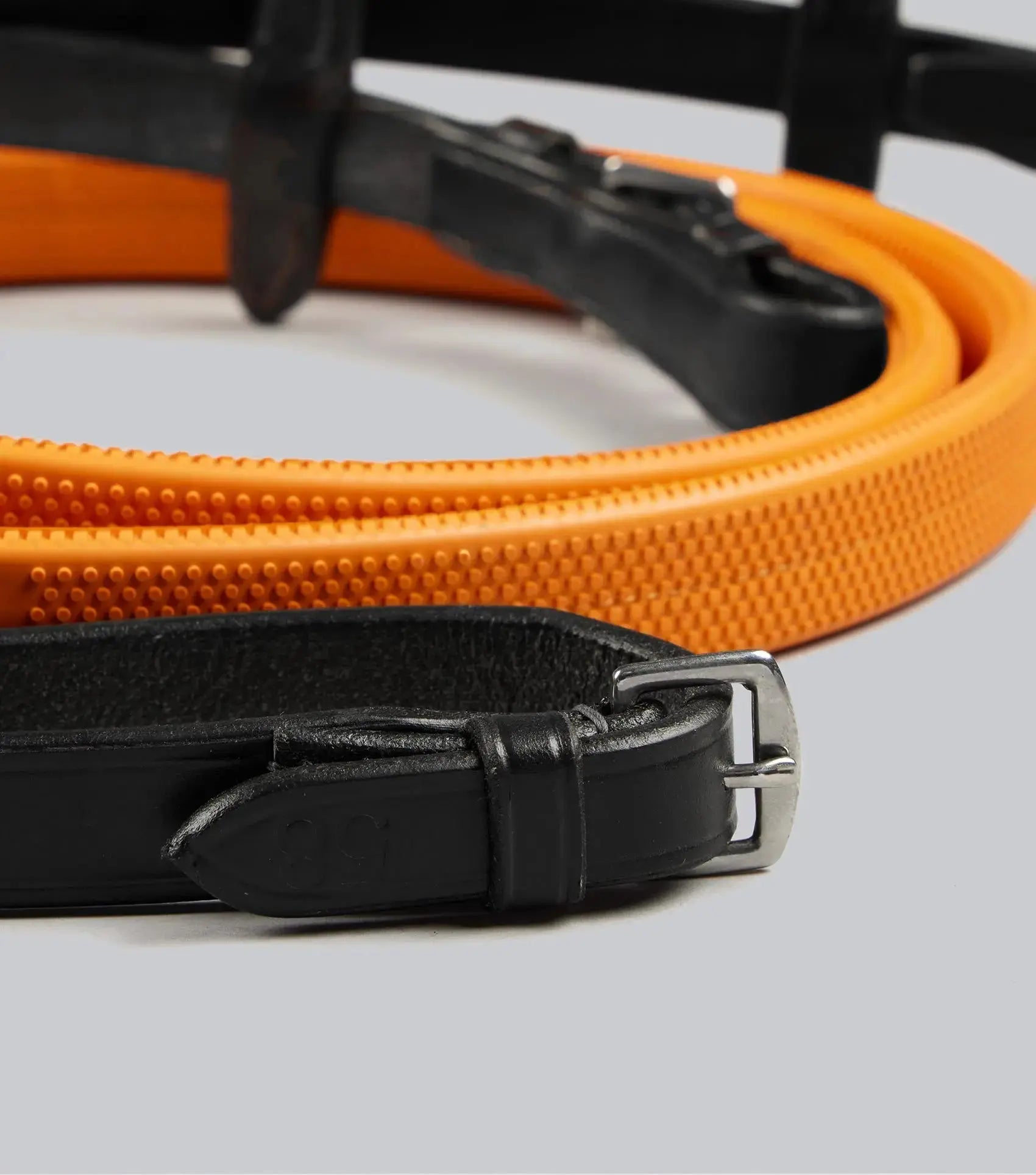Exercise / Racing Reins Dark Havana by Premier Equine Int. Ltd. at  Try A Bit