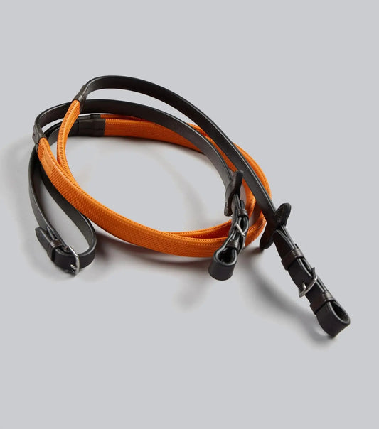 Exercise / Racing Reins Dark Havana by Premier Equine Int. Ltd. at  Try A Bit