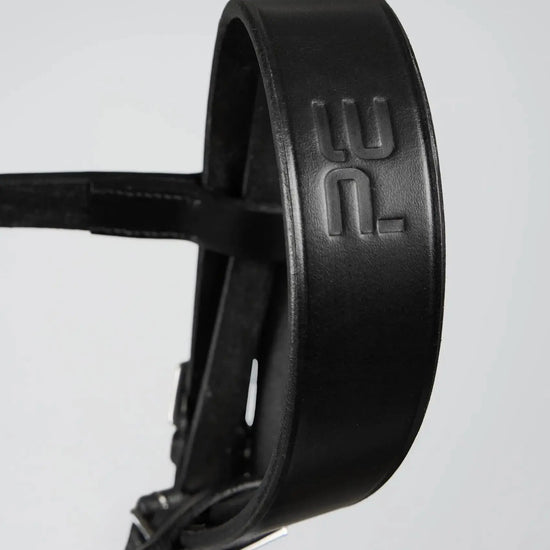 PExercise / Racing Bridle with Plain Caveson Noseband Dark Havana by Premier Equine Int. Ltd. at  Try A Bit