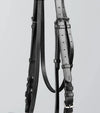 PExercise / Racing Bridle with Plain Caveson Noseband Dark Havana by Premier Equine Int. Ltd. at  Try A Bit