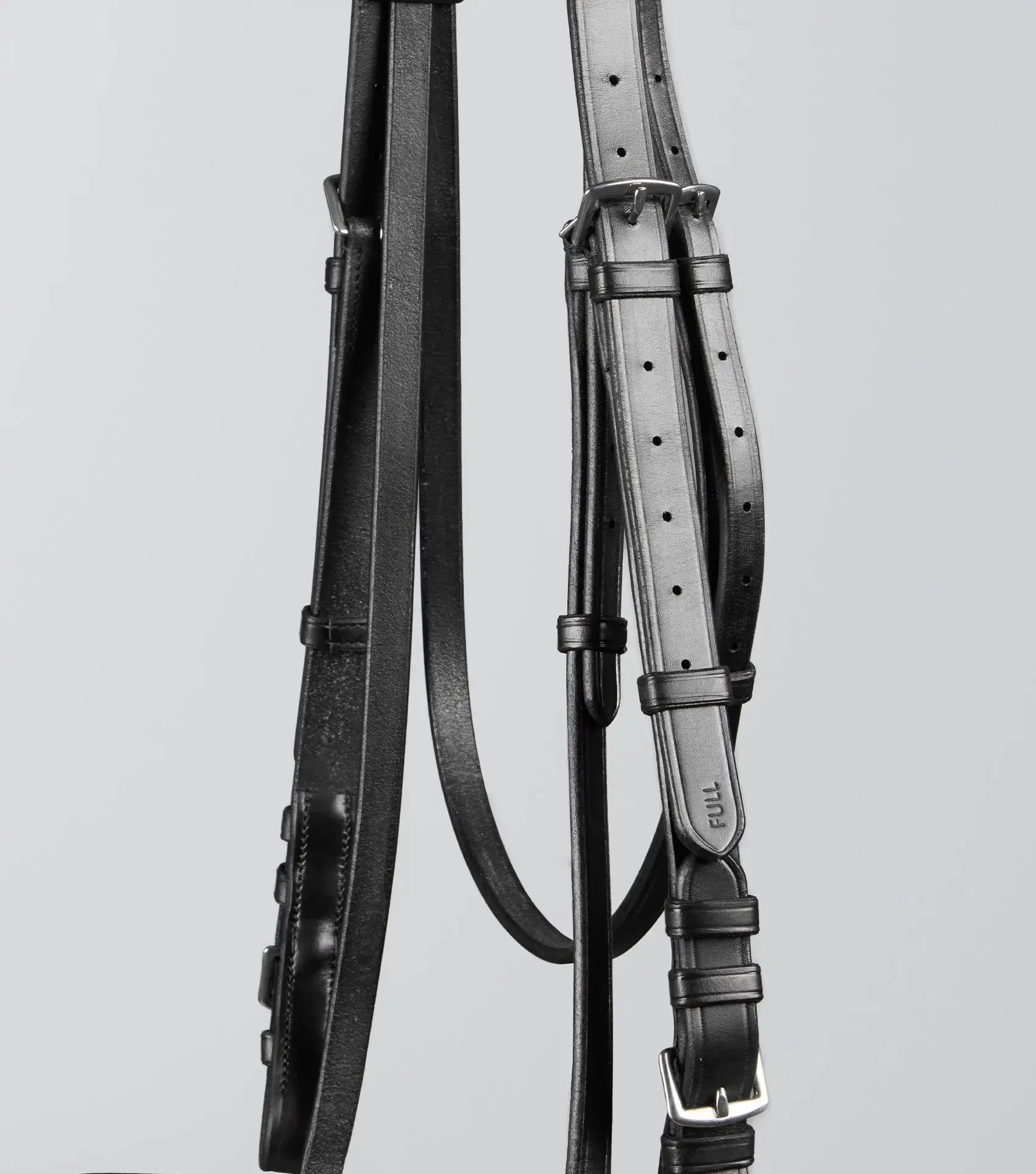 PExercise / Racing Bridle with Plain Caveson Noseband Dark Havana by Premier Equine Int. Ltd. at  Try A Bit