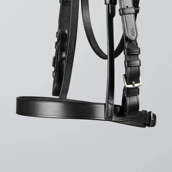 PExercise / Racing Bridle with Plain Caveson Noseband Dark Havana by Premier Equine Int. Ltd. at  Try A Bit