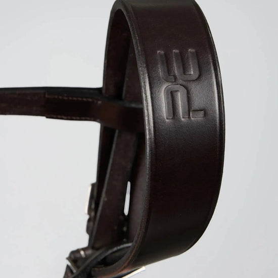 PExercise / Racing Bridle with Plain Caveson Noseband Dark Havana by Premier Equine Int. Ltd. at  Try A Bit