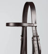PExercise / Racing Bridle with Plain Caveson Noseband Dark Havana by Premier Equine Int. Ltd. at  Try A Bit